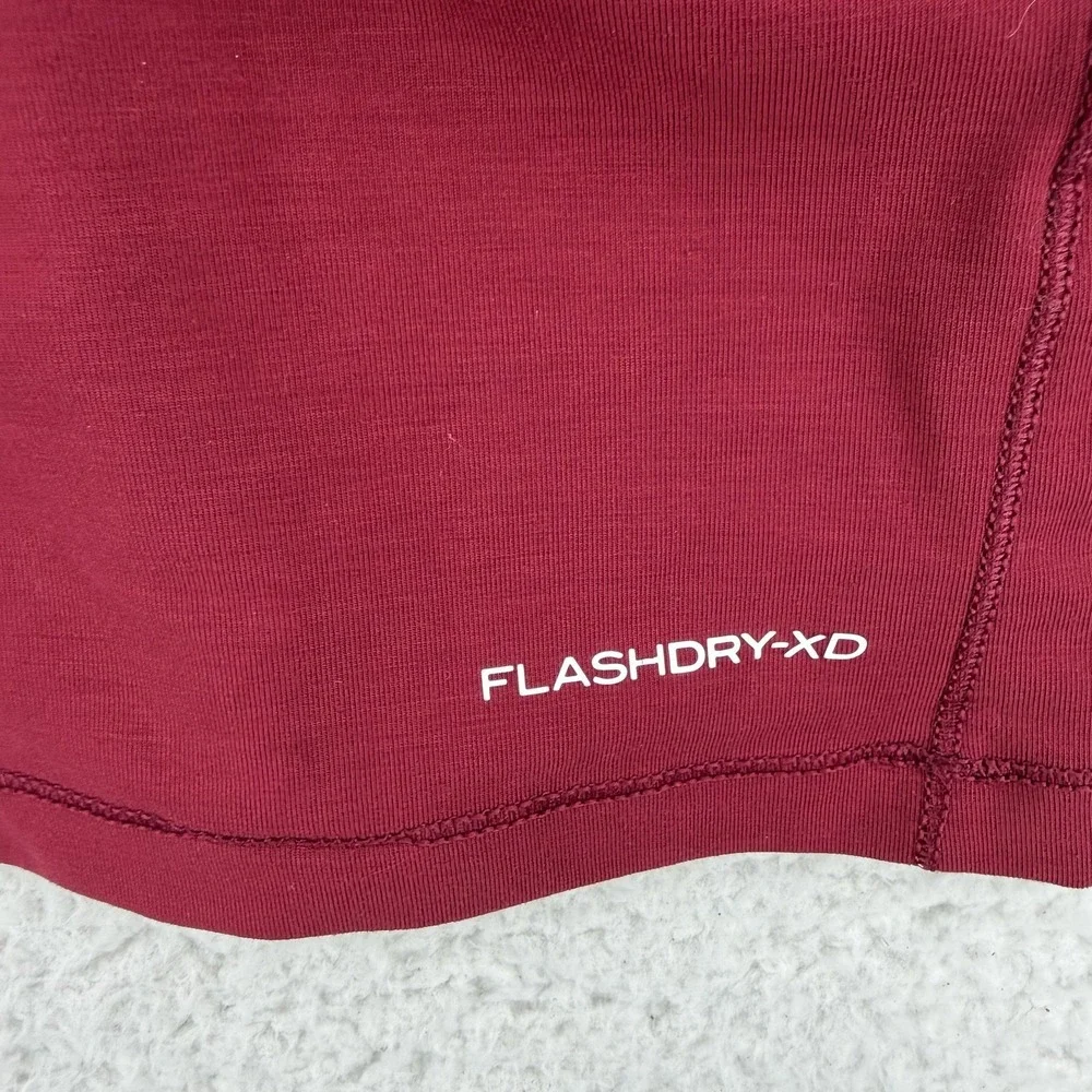 The North Face Shirt Mens Medium Red Short‎ Sleeve FlashDry-XD Athletic Top